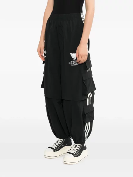 Tricou Adidas alergare din material terry cu imprimeu geometric alb