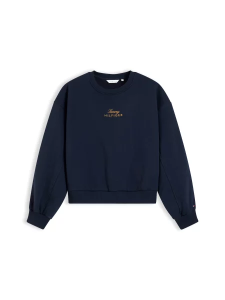 TOMMY HILFIGER Tréning póló tengerészkék / arany