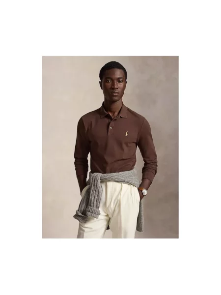 Koszulka polo Polo Ralph Lauren brązowa