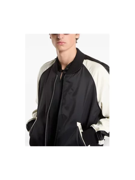 Kurtka bomber Y-3 z logo czarny