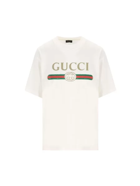 Koszulka Gucci z nadrukiem biała