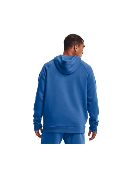 Fleecová mikina s kapucňou Under Armour modrá