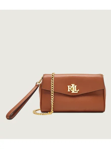 Lauren Ralph Lauren geantă crossbody pentru femei din piele maro
