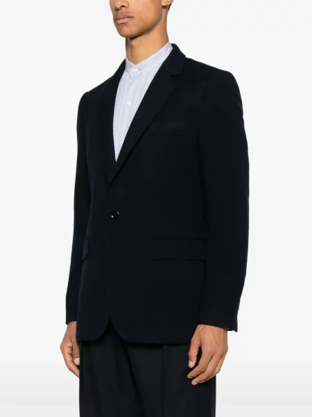 Sacou Fursac cu model herringbone albastru
