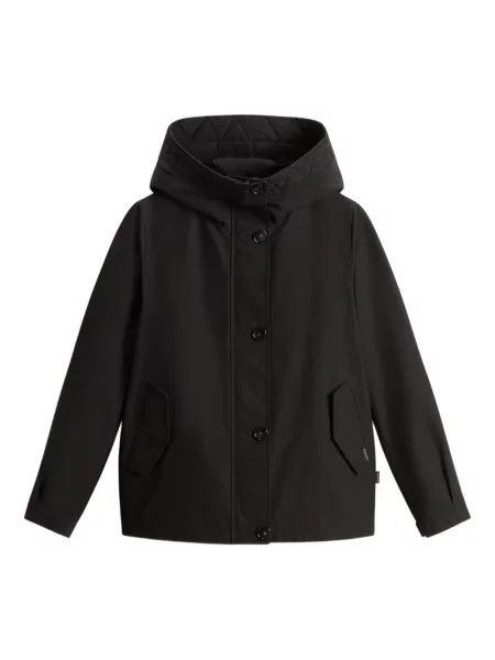 Geacă Woolrich cu glugă negru