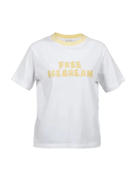 Kleinigkeit Tričko Free Ice Cream žlutá bílá