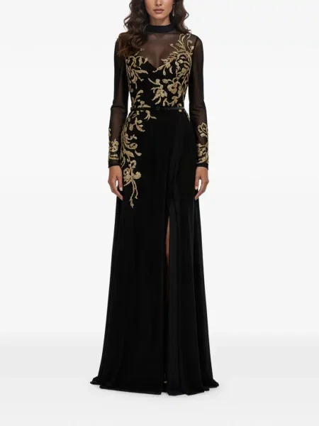 Rochie maxi Saiid Kobeisy de costum negru