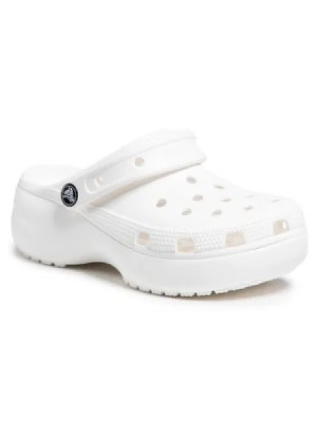 Dámske šľapky Crocs Classic Platform Clog white biela