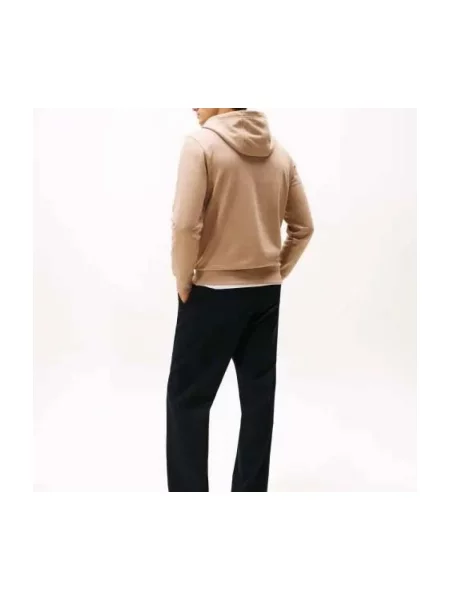 Geacă Tommy Hilfiger cu glugă maro