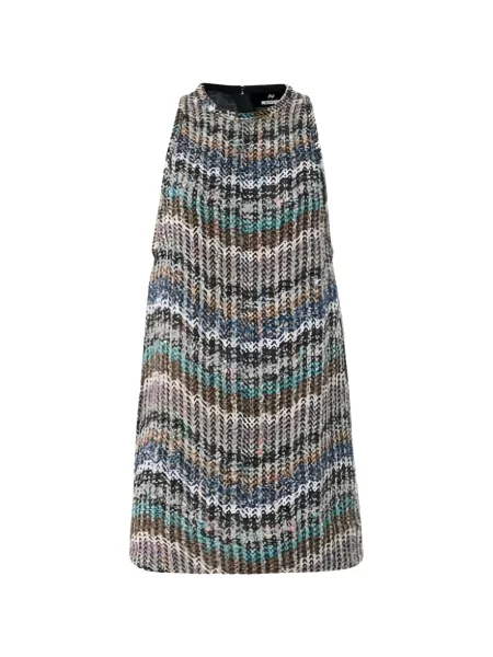 Rochie mini Missoni cu paiete tricotate albastru