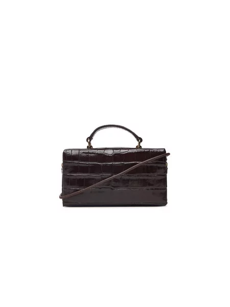 Furla Ročna torba Camelia Micro Temno rjava