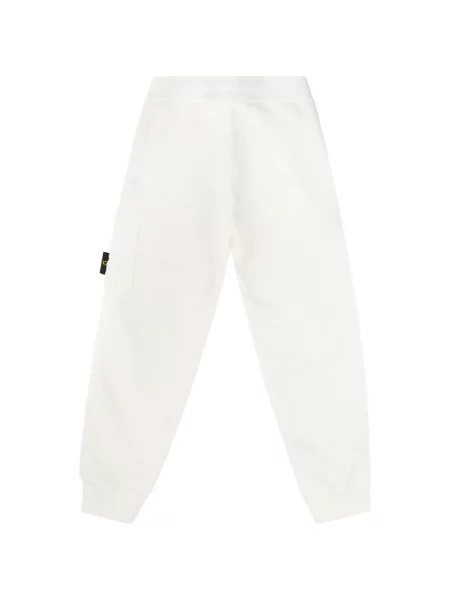 Spodnie cargo dziecięce Stone Island białe