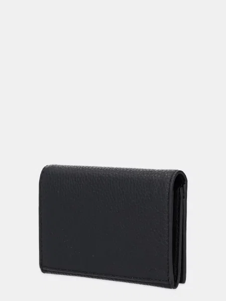 Шкіряний гаманець Michael Kors HUDSON чорний