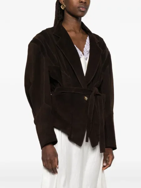 Kurtka skórzana Vicolo brązowa