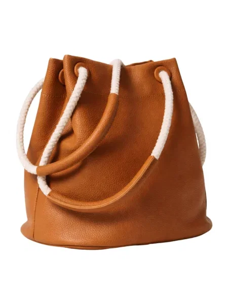 Twinset Torebki Kobieta ONE SIZE Skóra Bucket Bag brązowy