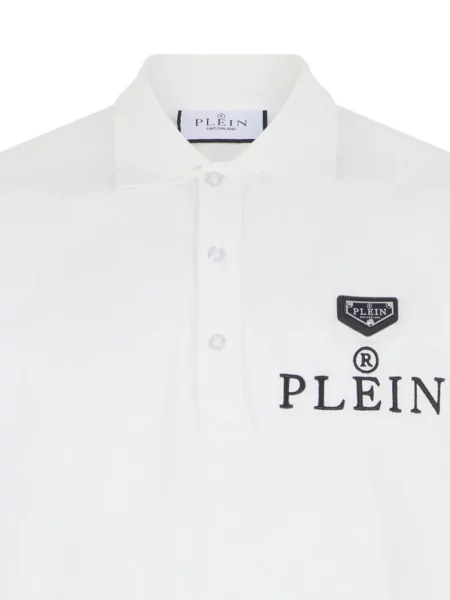 Polo Philipp Plein με κέντημα λευκό