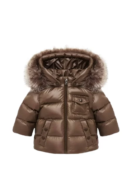 Dětské kožich Moncler Enfant hnědý
