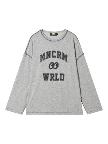 Mały mały top Mini Cream z nadrukiem szary