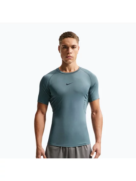 Tricou de antrenament bărbați Nike Pro Dri-Fit Tight Fitness mineral slate/black negru