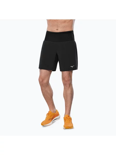 Мъжки къси панталони за бягане Mizuno Multi Pocket black черно