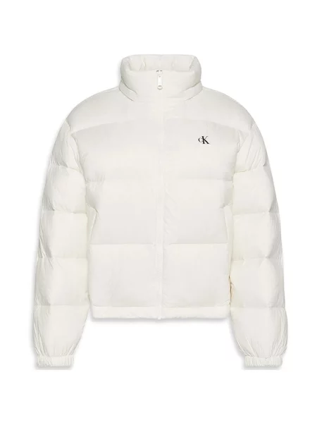 Geacă de blugi Calvin Klein Jeans alb