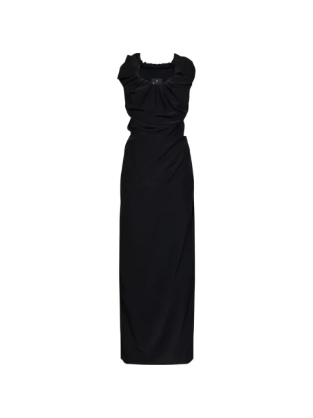 Rochie Vivienne Westwood asimetrică drapată negru