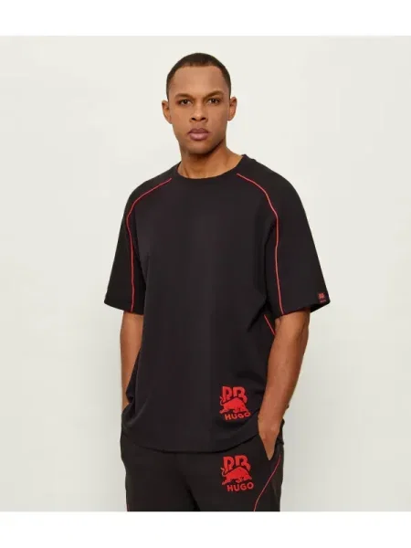 HUGO Tricou Dorox | Hugo x Racing Bulls | Relaxed fit negru