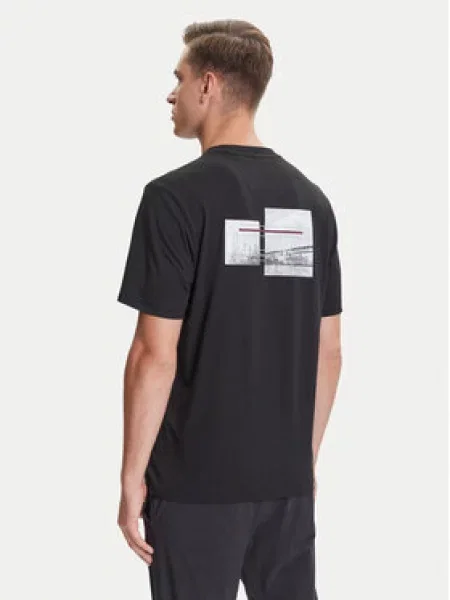 BOSS T-shirt Photoprint crna
