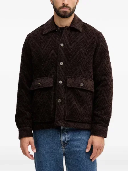 Жакардово яке Mos Mosh кафяво