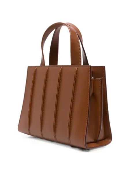 Geantă shopper Max Mara din piele maro