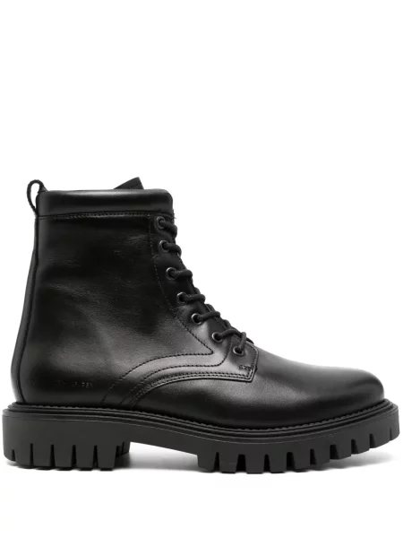 Botine Tommy Hilfiger din piele negru
