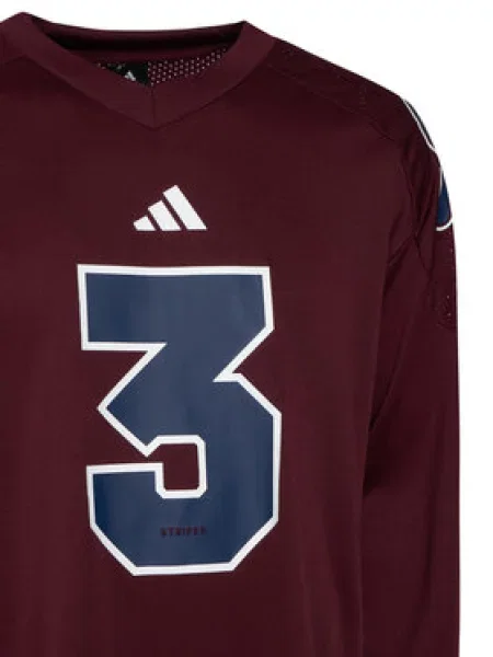 Adidas Majica z dolgimi rokavi Stadium Jersey Bordo rdeča