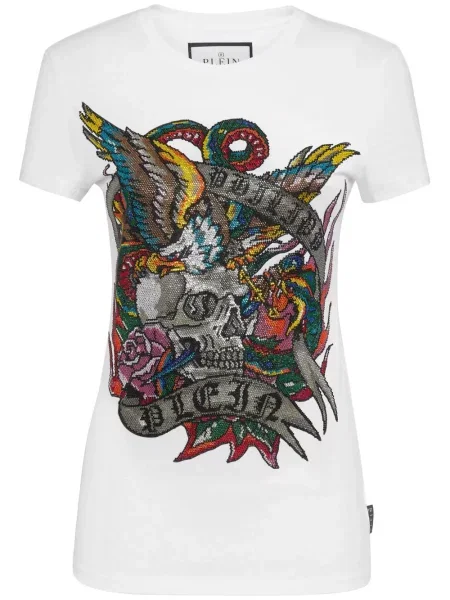 Tricou Philipp Plein alb