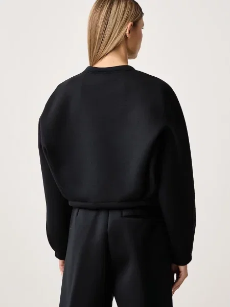 Nike Sportswear oversize melegítőfelső női modállal fekete