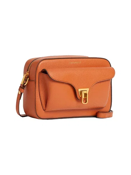 Coccinelle geantă crossbody pentru femei din piele BEAT SOFT portocaliu