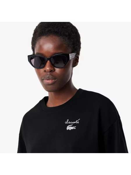 Lacoste Koszulka Z Logo czarna