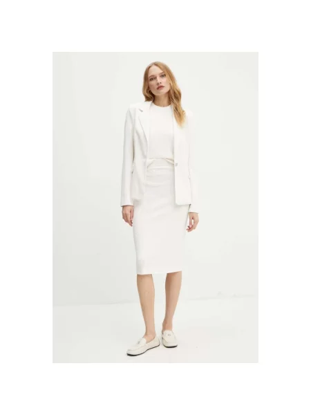 Armani Exchange spódnica beżowa