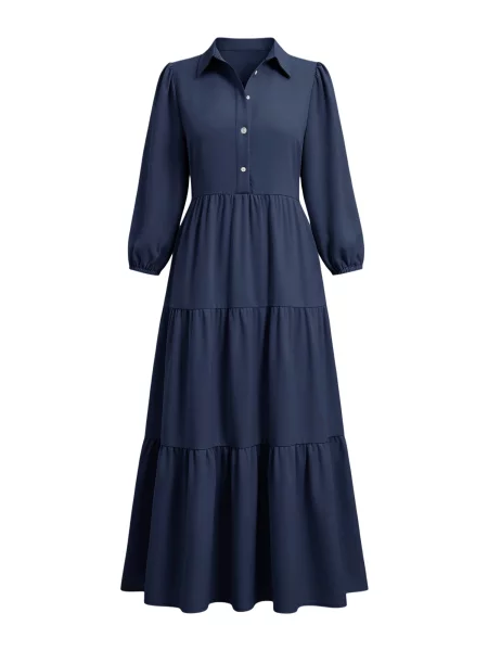 Imily Bela Rochie tip bluză bleumarin
