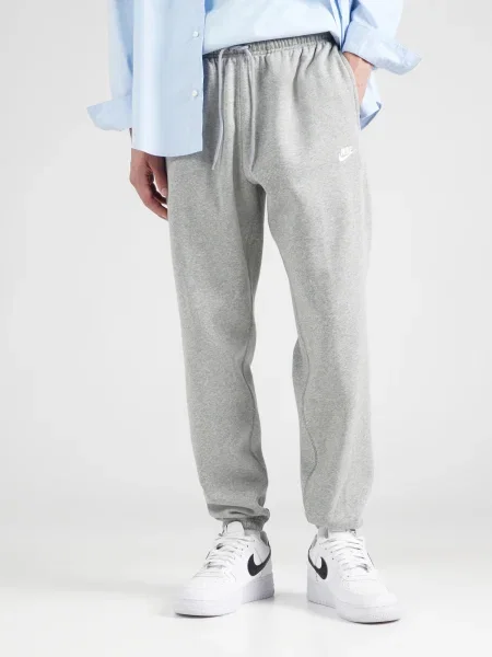 Nike Sportswear Nohavice CLUB sivá biela