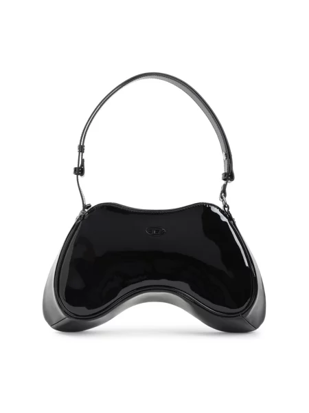 Torebka skórzana Diesel skórzana czarna