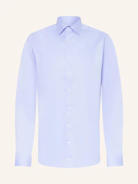 Eton Košile Slim Fit S Extra Dlouhými Rukávy tmavě modrá