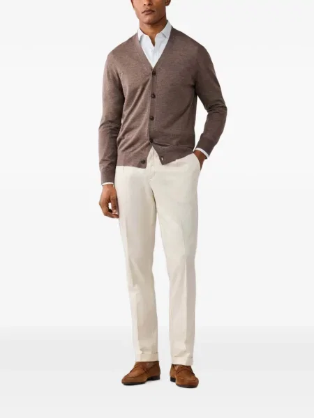 Cardigan Hackett London de lână maro