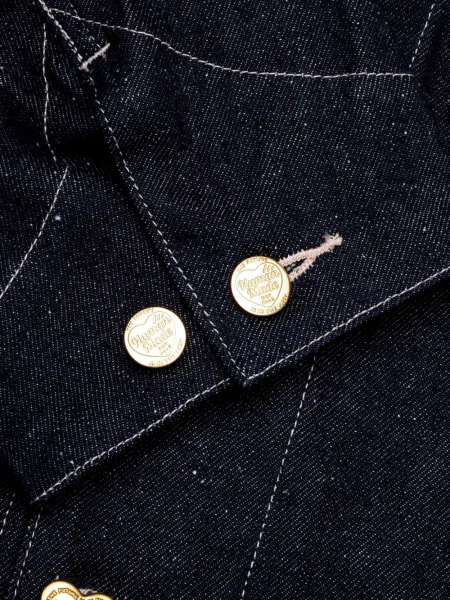 Дънково яке Human Made със сърца синьо