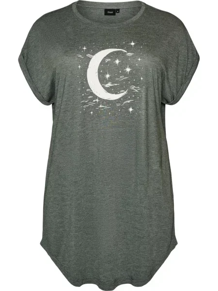 Zizzi Tricou MALIS verde alb