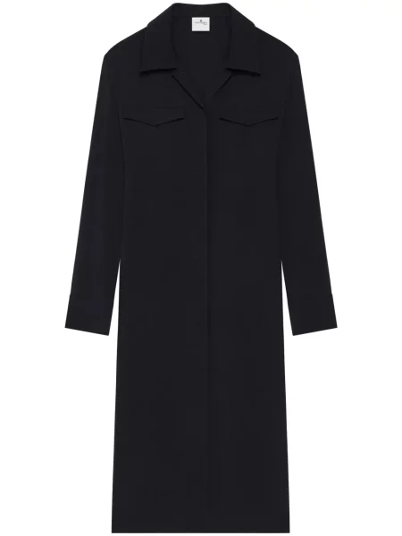 Sukienka midi Courreges do kolan garniturowa czarna