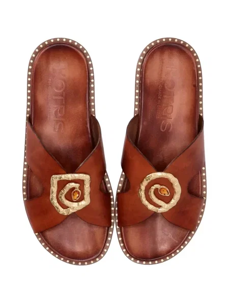 Sandale Kotris Sandals din piele maro