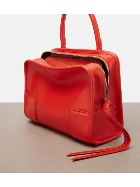 Top Loewe din piele portocaliu