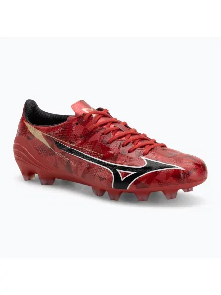 Încălțăminte de fotbal pentru bărbați Mizuno α II Pro Md morelia red/black/gold negru