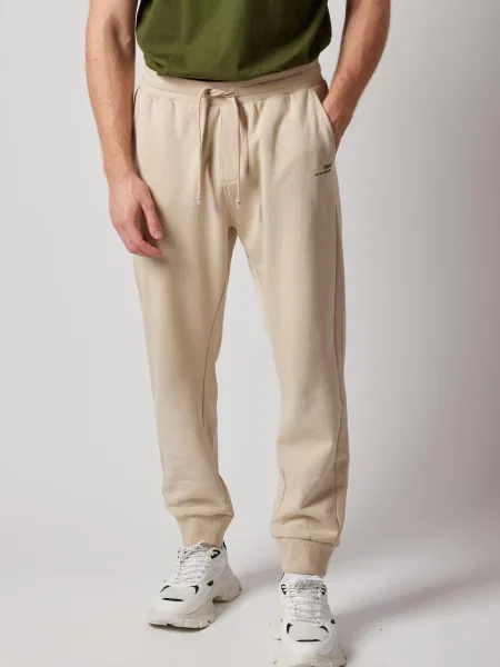 OWN Off With Nature Kalhoty Joggers Felpati režná
