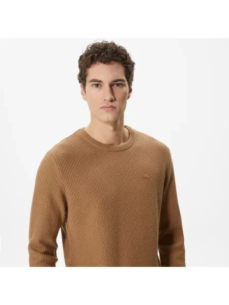 Lacoste Sweter Lacoste beżowy